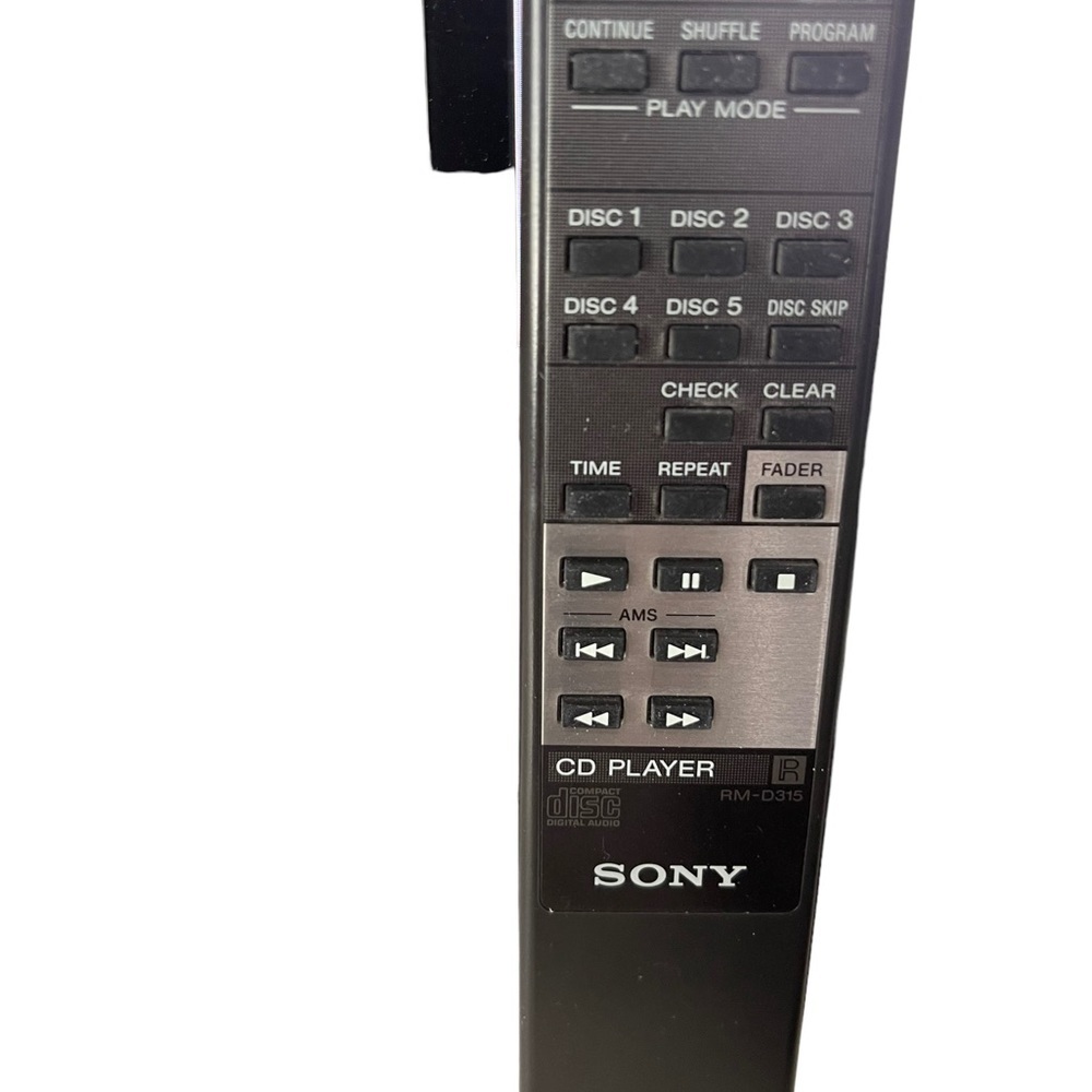 Sony Remote 5 CD player Rm-315 Tested Works Back - Picture 6 of 6